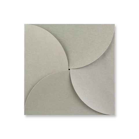 Silver Grey Pouchette Petal Envelopes