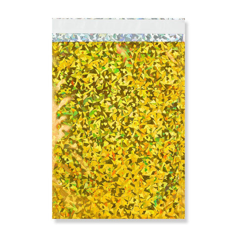 Gold Holographic Gloss Metallic Foil Bags - Envelope Kings