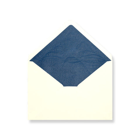 Ivory - Blue Tissue Lined Envelopes