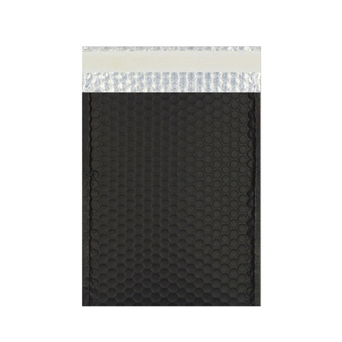 Black Matt Metallic Bubble Bags Pocket Peel and Seal - Envelope Kings