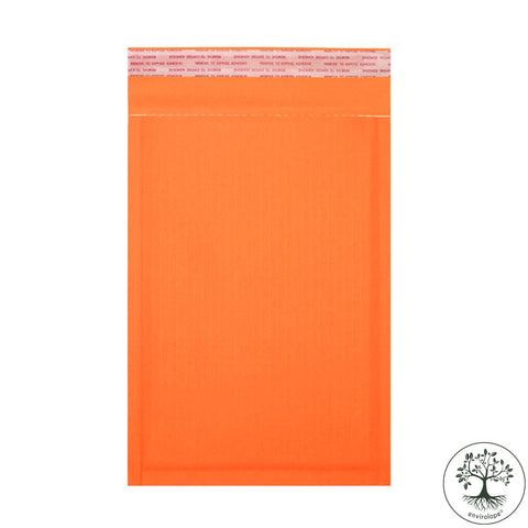 Orange Fluted Biodegradable Recyclable Mailing Bags