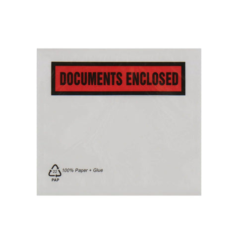 Document Enclosed Envelopes - Paper 100% Recyclable