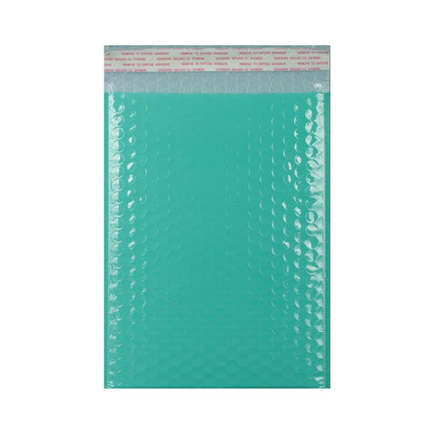 Robin Egg Blue Gloss Poly Bubble Bags - Envelope Kings