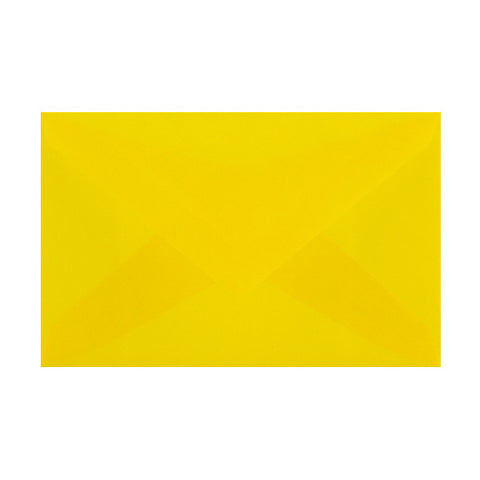 Yellow Translucent Diamond Flap Gummed - Envelope Kings