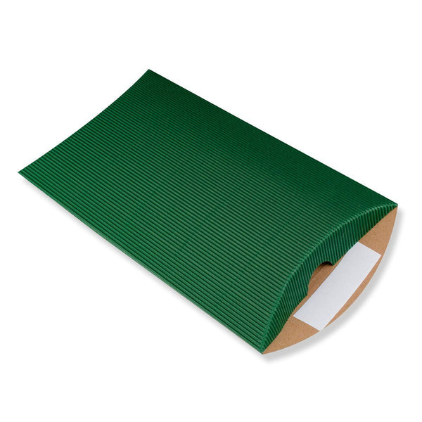 Green Pillow Boxes - Corrugated - Envelope Kings