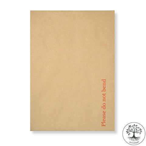 Manilla Hard Board Back Envelopes - Printed "Please do not bend" - Envelope Kings
