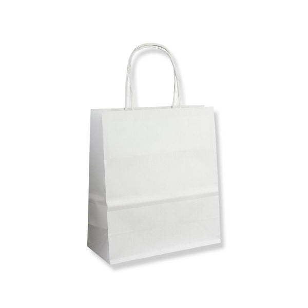 White Paper Carrier Bags - Twisted Handles