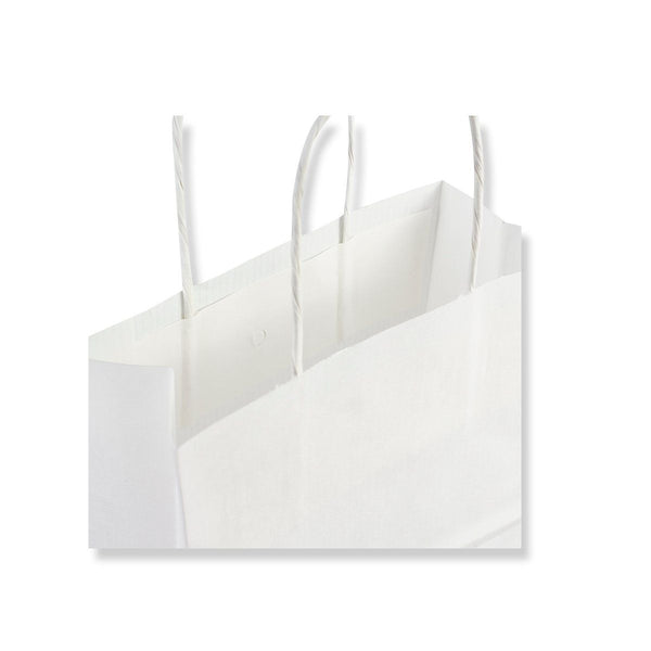 White Paper Carrier Bags - Twisted Handles