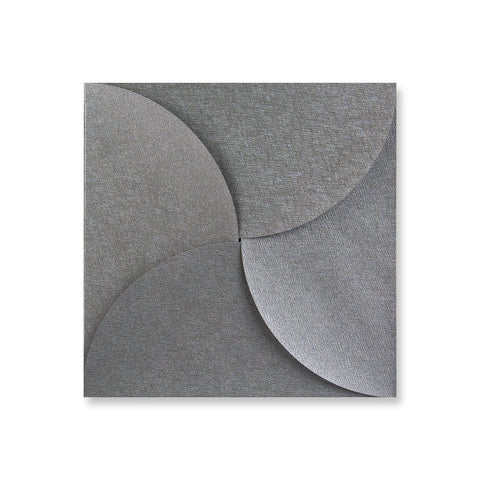 Silver Grey Pouchette Petal Envelopes