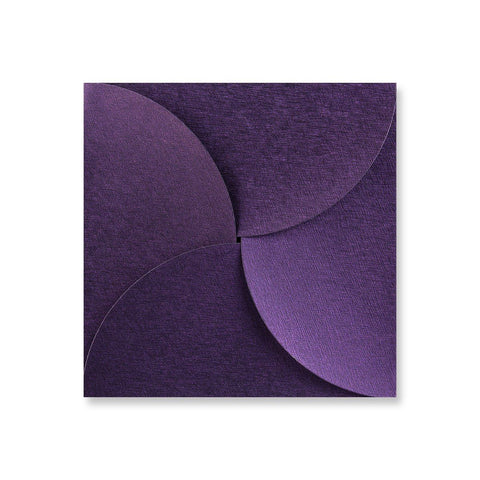 Violet Pouchette Petal Envelopes