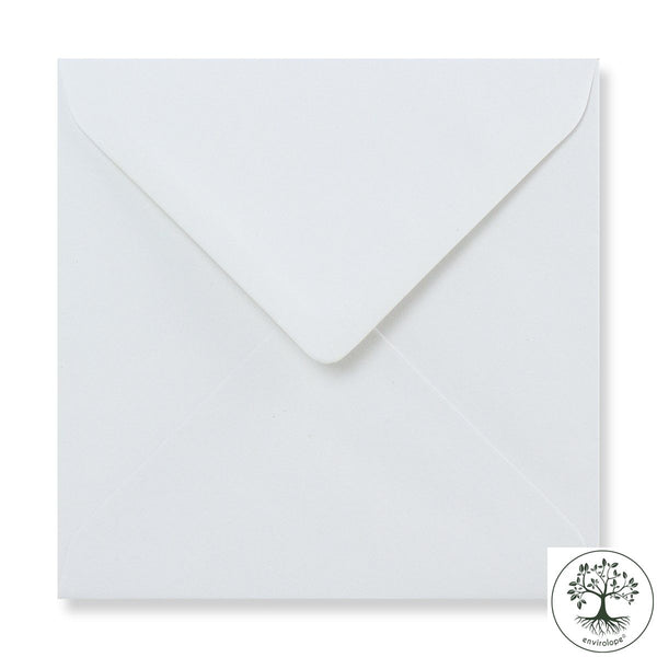 White Recycled Envelopes - Diamond Flap Gummed - Envelope Kings