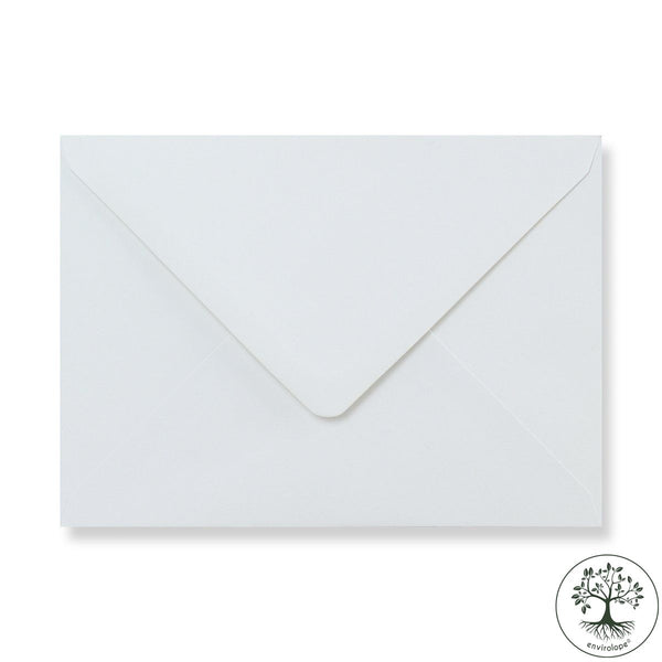 White Recycled Envelopes - Diamond Flap Gummed - Envelope Kings