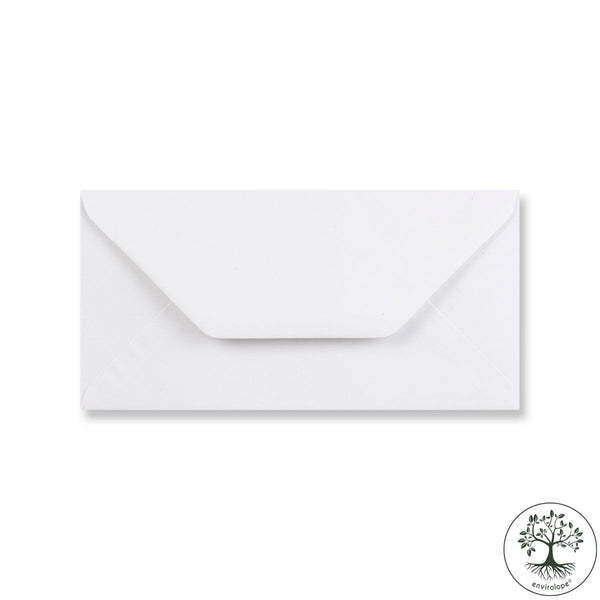 White Recycled Envelopes - Diamond Flap Gummed - Envelope Kings
