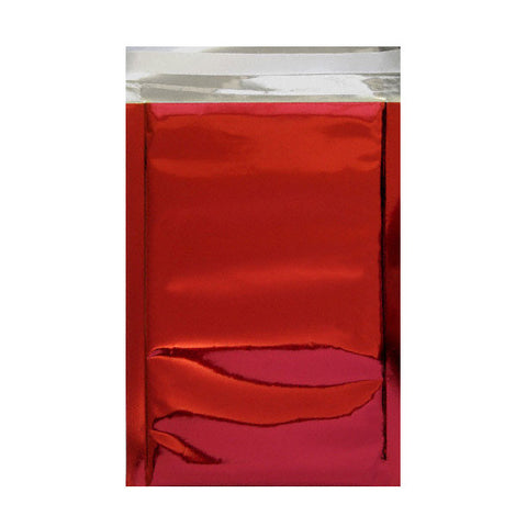 Red Gloss Metallic Foil Bags Pocket Peel and Seal - Envelope Kings