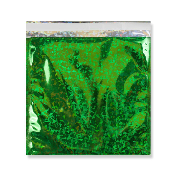 Green Holographic Gloss Metallic Foil Bags - Envelope Kings