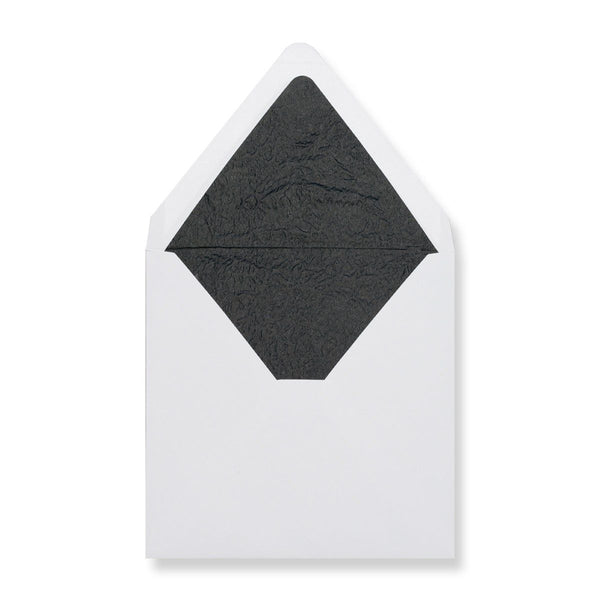 White - Black Tissue Lined Envelopes