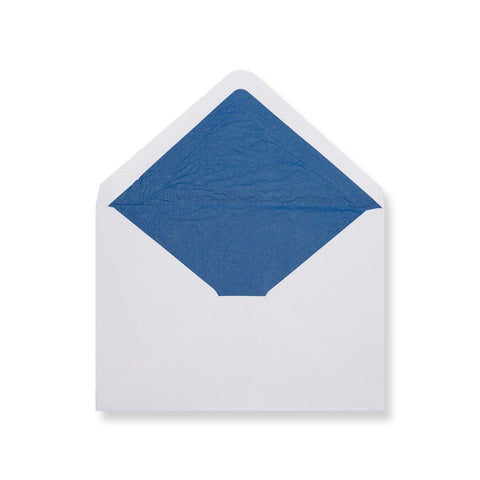 White - Blue Tissue Lined Envelopes