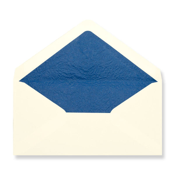 Ivory - Blue Tissue Lined Envelopes