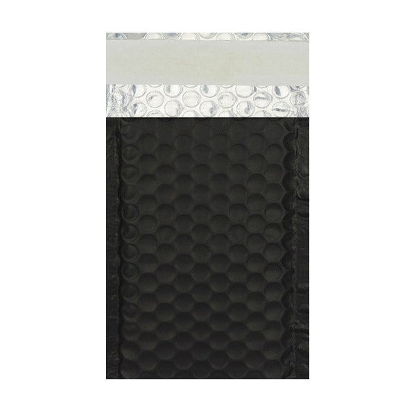 Black Matt Metallic Bubble Bags Pocket Peel and Seal - Envelope Kings