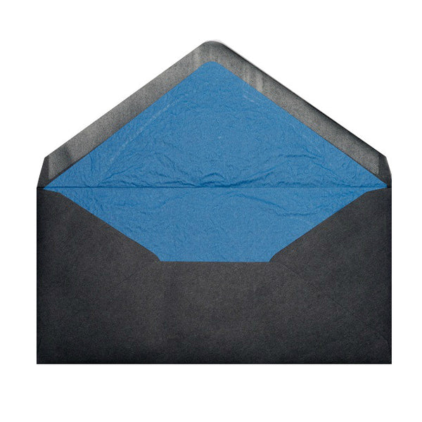Black - Blue Tissue Lined Envelopes - Envelope Kings