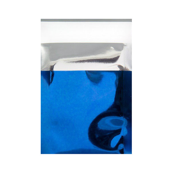 Blue Gloss Metallic Foil Bags Pocket Peel and Seal - Envelope Kings