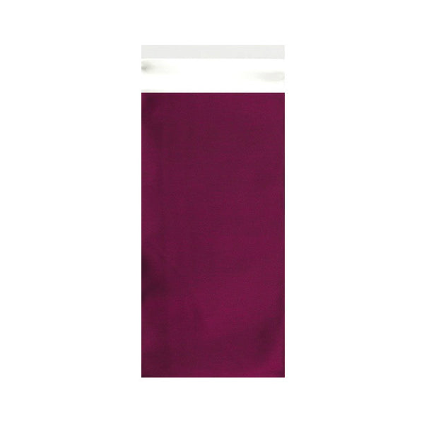 Burgundy Matt Metallic Foil Bags Pocket Peel and Seal - Envelope Kings