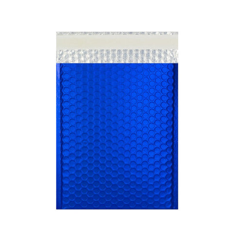 Dark Blue Matt Metallic Bubble Bags Pocket Peel and Seal - Envelope Kings