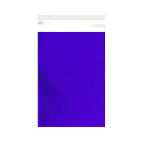 Dark Blue Matt Metallic Foil Bags Pocket Peel and Seal - Envelope Kings