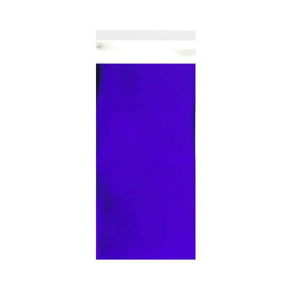 Dark Blue Matt Metallic Foil Bags Pocket Peel and Seal - Envelope Kings