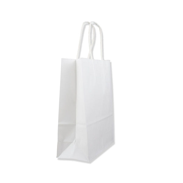 White Paper Carrier Bags - Twisted Handles