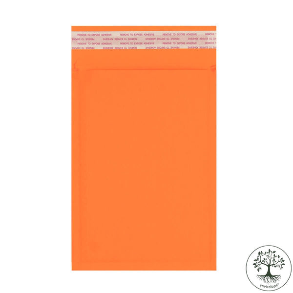 Orange Fluted Biodegradable Recyclable Mailing Bags