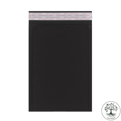 Black Fluted Biodegradable Recyclable Mailing Bags