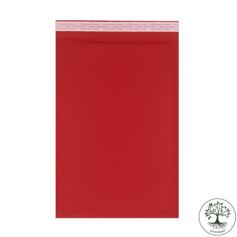 Red Fluted Biodegradable Recyclable Mailing Bags