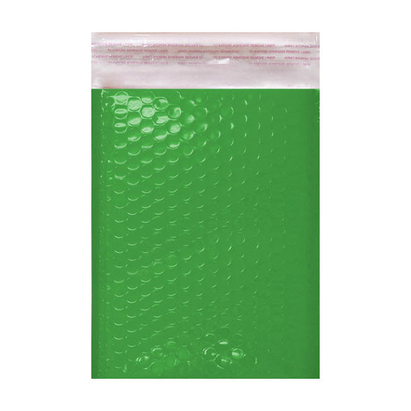 Green Gloss Poly Bubble Bags Pocket Peel and Seal - Envelope Kings