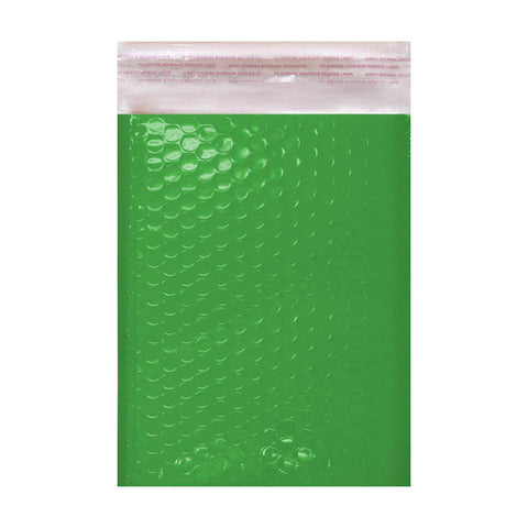 Green Gloss Poly Bubble Bags Pocket Peel and Seal - Envelope Kings