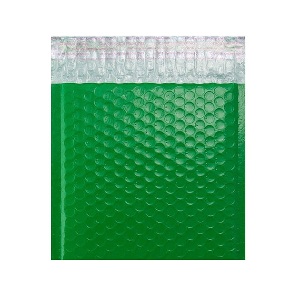 Green Gloss Poly Bubble Bags Pocket Peel and Seal - Envelope Kings