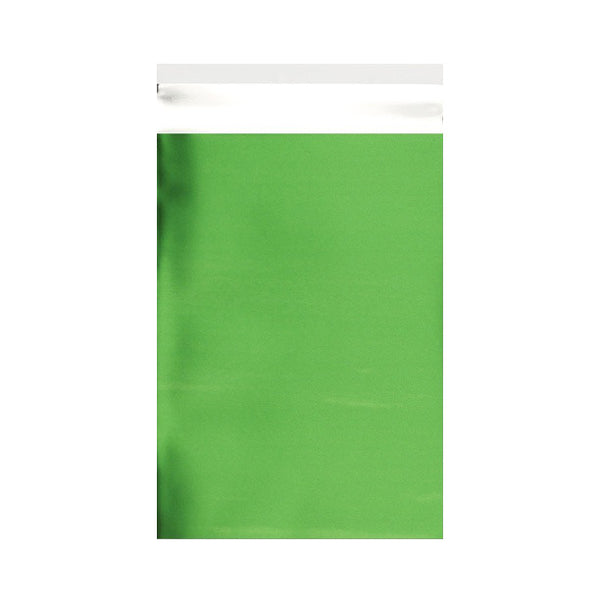 Green Matt Metallic Foil Bags Pocket Peel and Seal - Envelope Kings