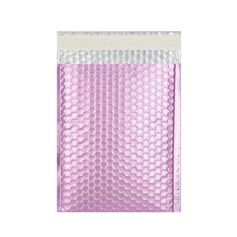 Lilac Matt Metallic Bubble Bags Pocket Peel and Seal - Envelope Kings