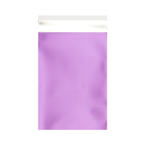 Lilac Matt Metallic Foil Bags Pocket Peel and Seal - Envelope Kings