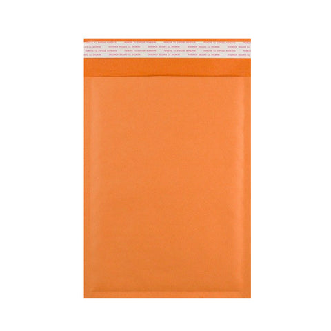 Orange Kraft Bubble Bags Pocket Peel and Seal - Envelope Kings