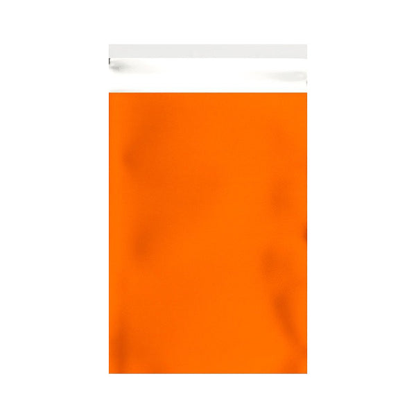 Orange Matt Metallic Foil Bags Pocket Peel and Seal - Envelope Kings