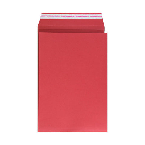 Red Gusset Pocket Peel & Seal - Envelope Kings