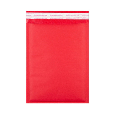 Red Kraft Bubble Bags Pocket Peel and Seal - Envelope Kings