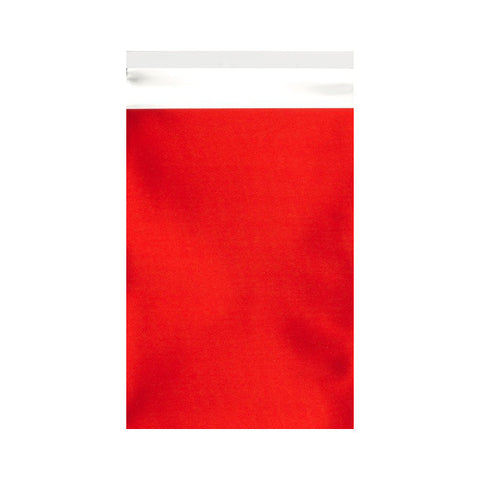 Red Matt Metallic Foil Bags Pocket Peel and Seal - Envelope Kings