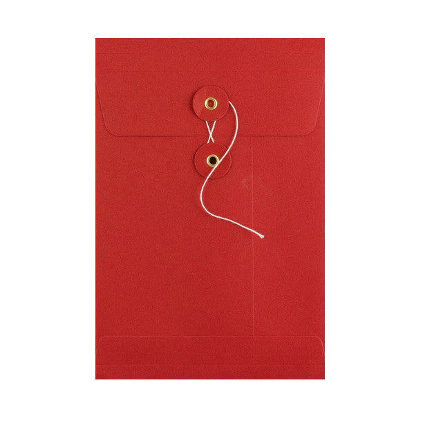 Red Envelope String Red String and Washer Envelopes - Envelope Kings