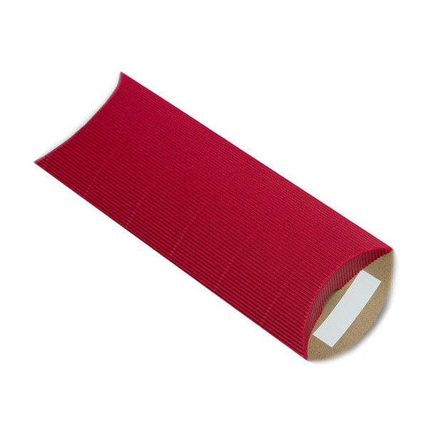 Red Corrugated Pillow Box Pocket Peel & Seal - Envelope Kings