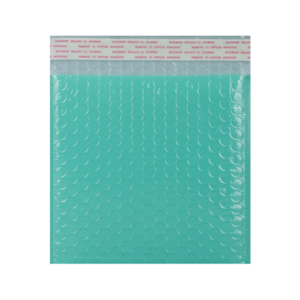 Robin Egg Blue Gloss Poly Bubble Bags - Envelope Kings