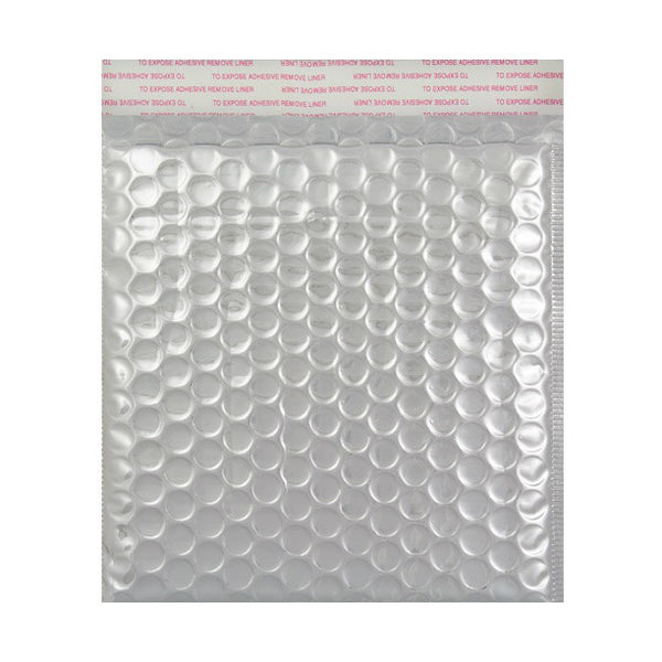 Silver Gloss Metallic Bubble Bags Pocket Peel and Seal - Envelope Kings