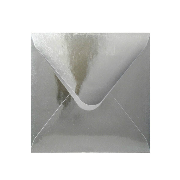 Silver Mirror Envelopes Diamond Flap Gummed - Envelope Kings - 3