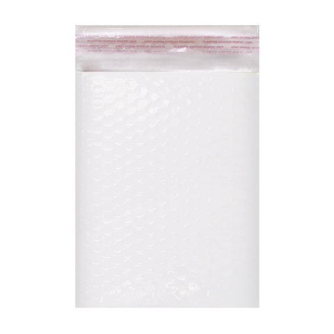 White Gloss Poly Bubble Bags Pocket Peel and Seal - Envelope Kings